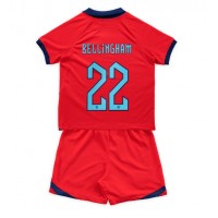 England Jude Bellingham #22 Udebanesæt Børn VM 2022 Kortærmet (+ Korte bukser)